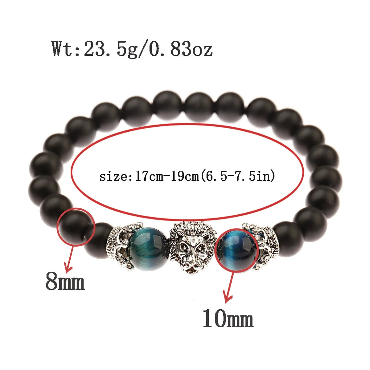 To My Son Lion Head Bracelet