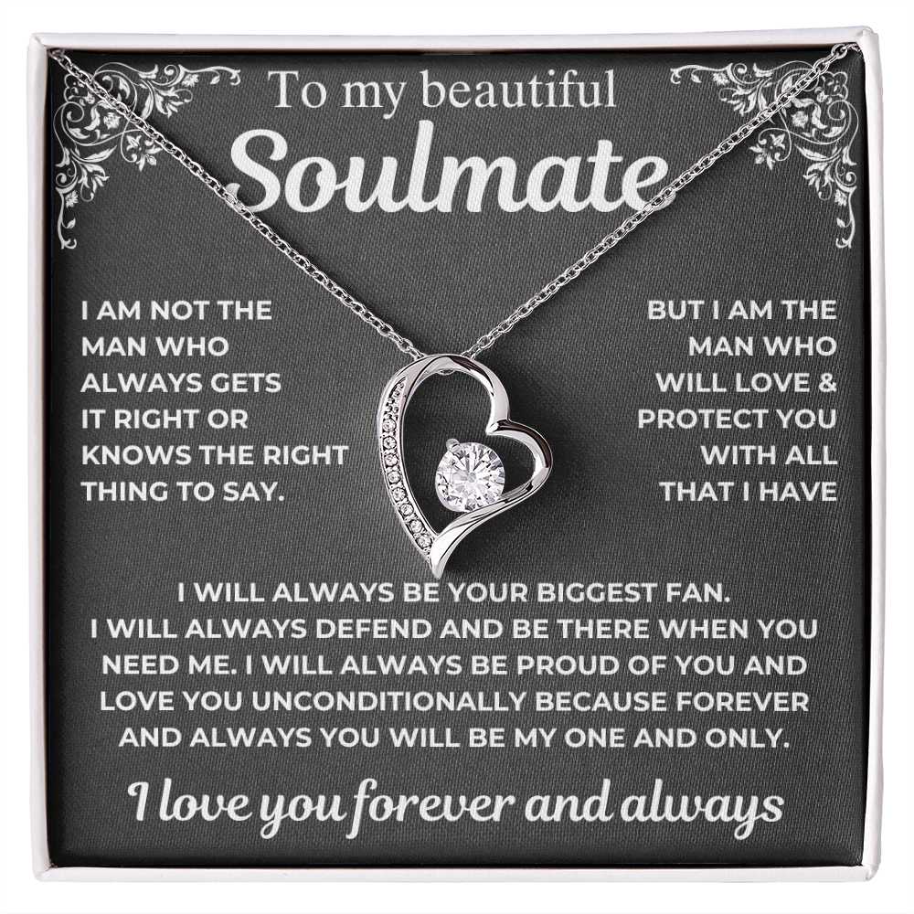 To My Soulmate - Your Biggest Fan - Gift Necklace