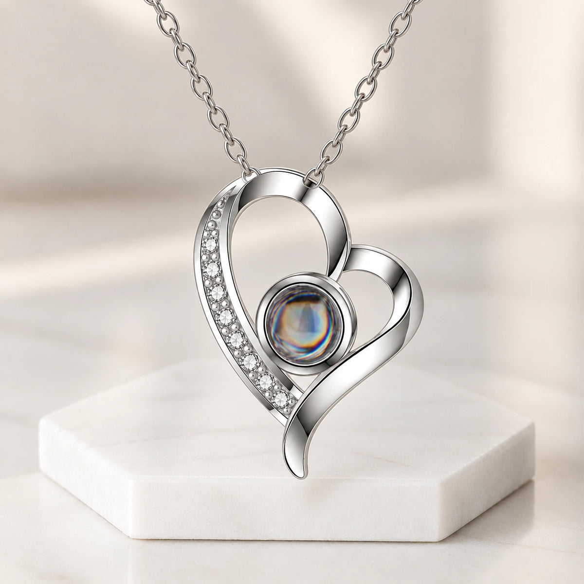 To My Wife - Love You Forever - Customised Photo Necklace