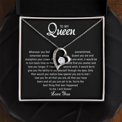To my Queen – Heart Necklace