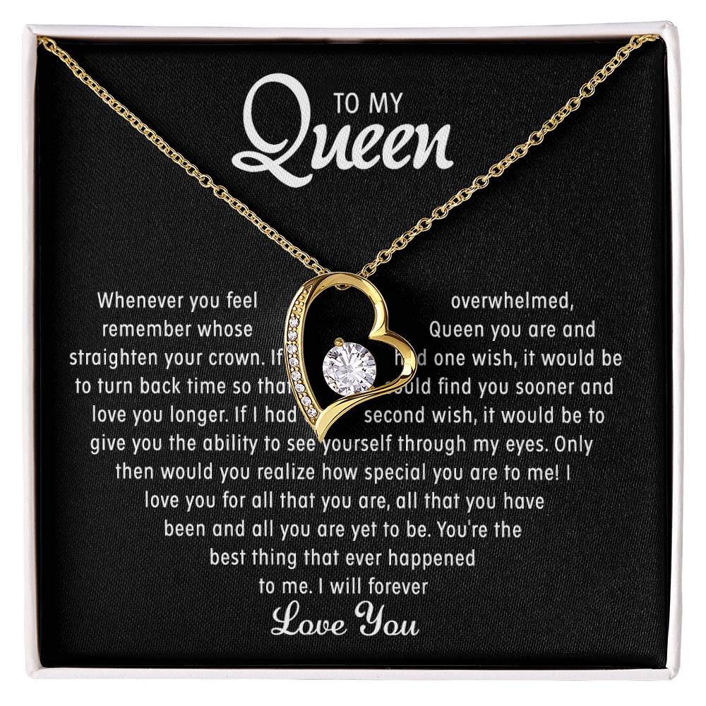 To my Queen – Heart Necklace