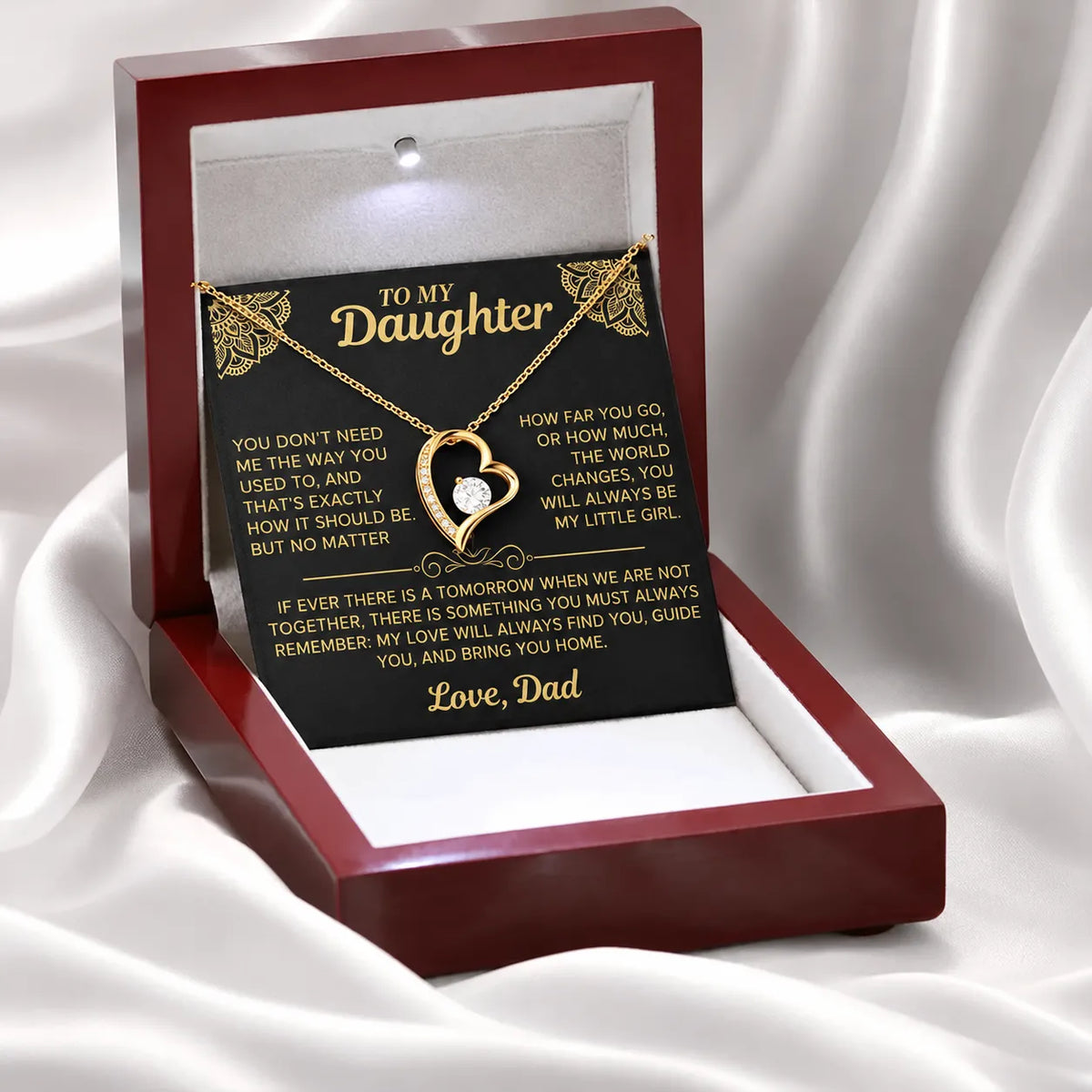 To My Daughter - You Will Always Be My Little Girl - Gift from Dad