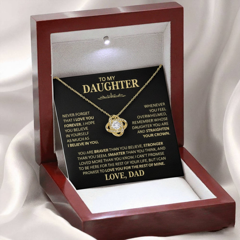 To My Daughter Necklace - Gift from Dad