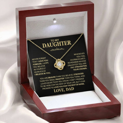 To My Daughter Necklace - Gift from Dad