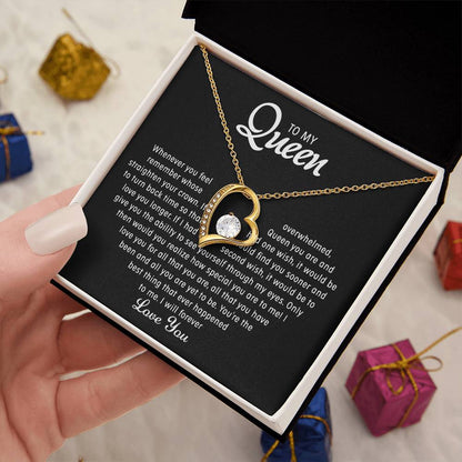 To my Queen – Heart Necklace