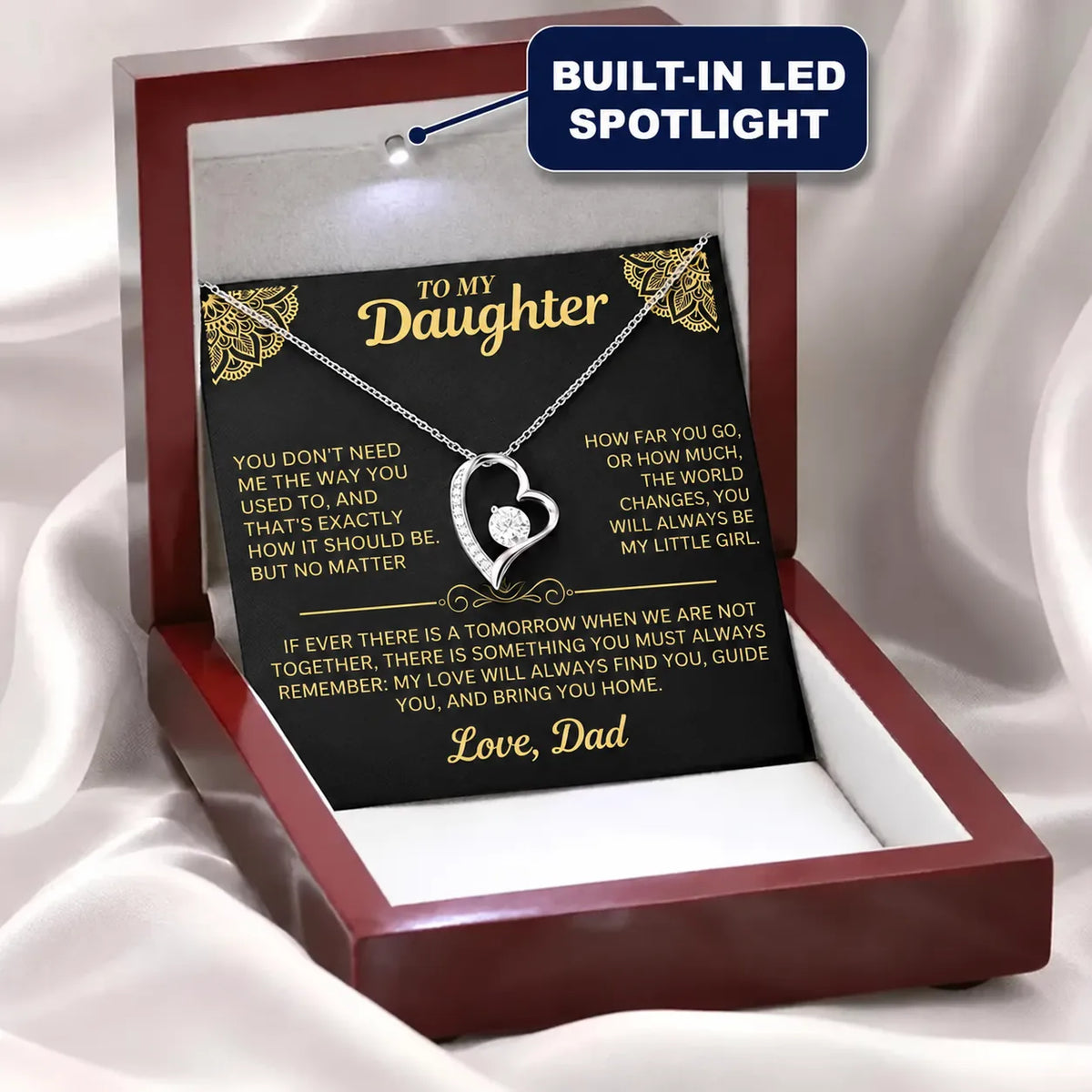 To My Daughter - You Will Always Be My Little Girl - Gift from Dad