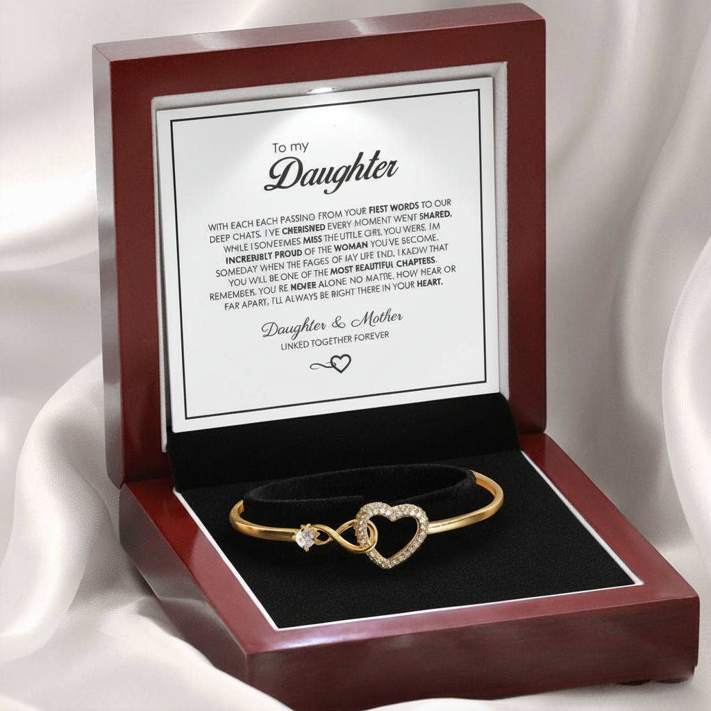 To My Daughter - Forever Connected Bracelet