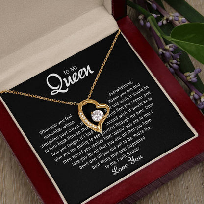 To my Queen – Heart Necklace