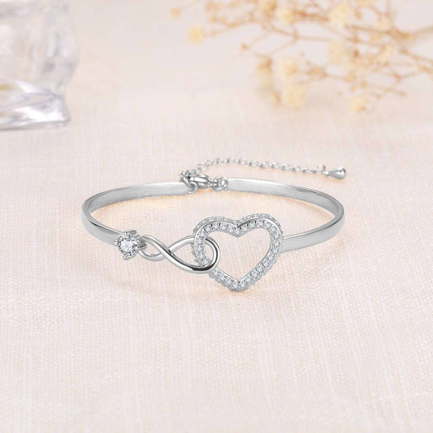 To My Granddaughter - Infinity Heart Bracelet