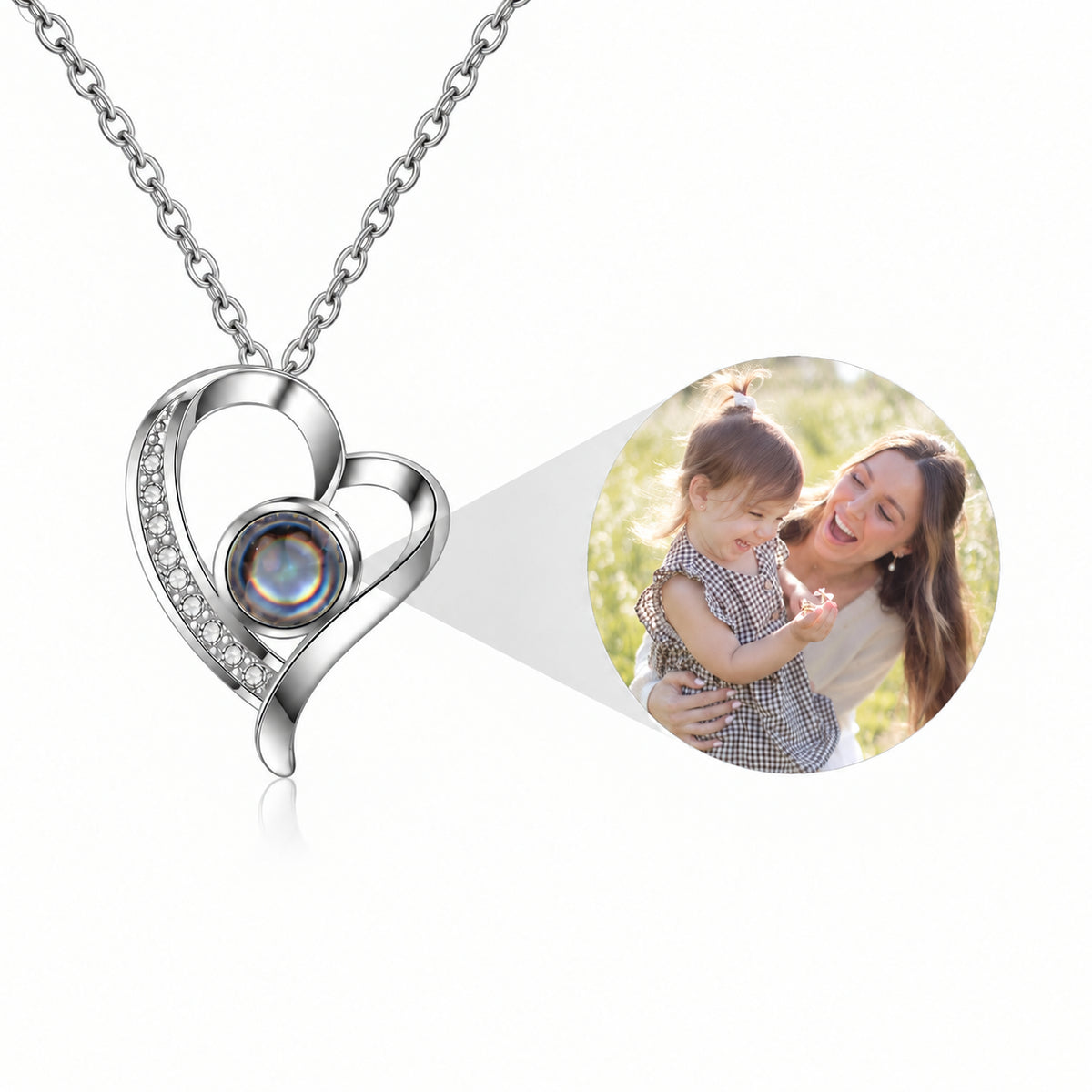 To My Daughter Photo Necklace - Gift from Mom