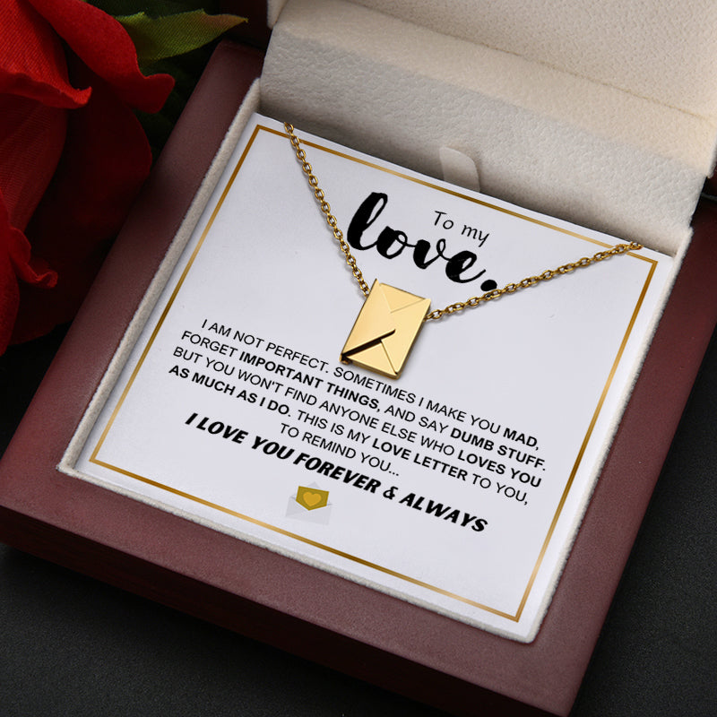 To My Love - Love Letter Necklace