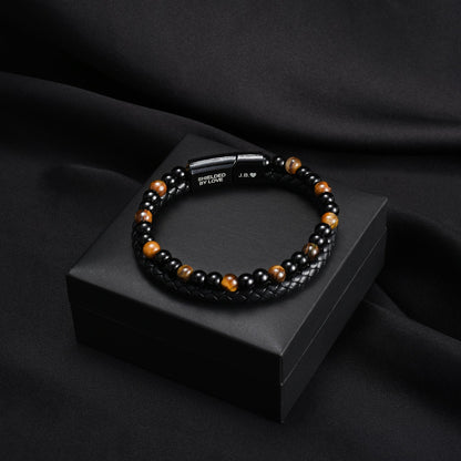 To My Son - Tiger Eye Protection Bracelet