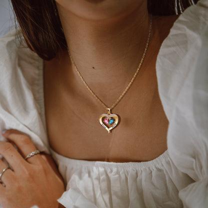 To My Wife - Birthstone Necklace