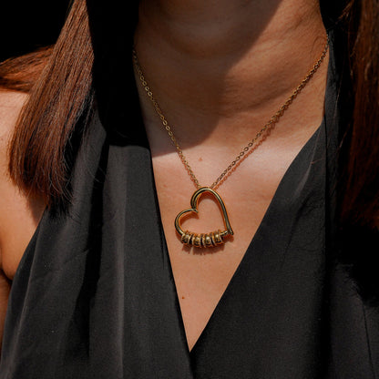 To My Wife - Heart of our family Necklace