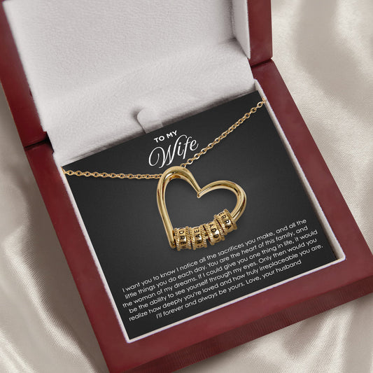 To My Wife - Heart of our family Necklace