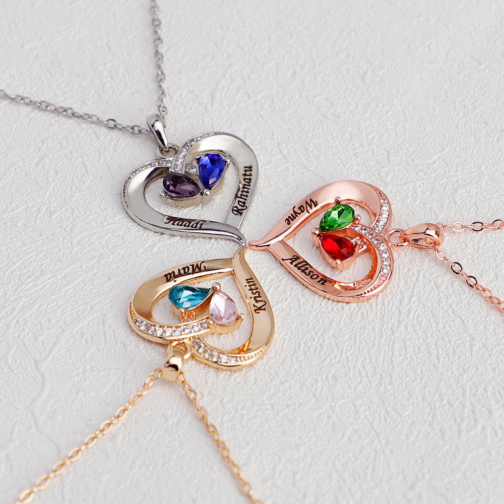 To My Wife - Birthstone Necklace