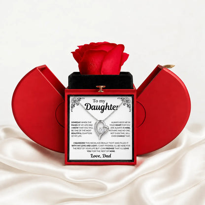 To My Daughter Necklace - Most Beautiful Chapters Of My Life - Forever Rose Gift Box
