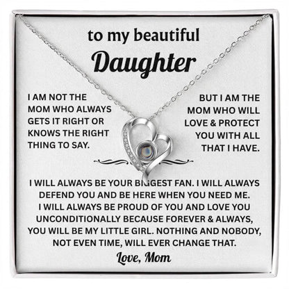 To My Daughter Photo Necklace - Gift from Mom