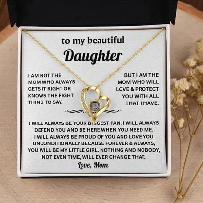 To My Daughter Photo Necklace - Gift from Mom