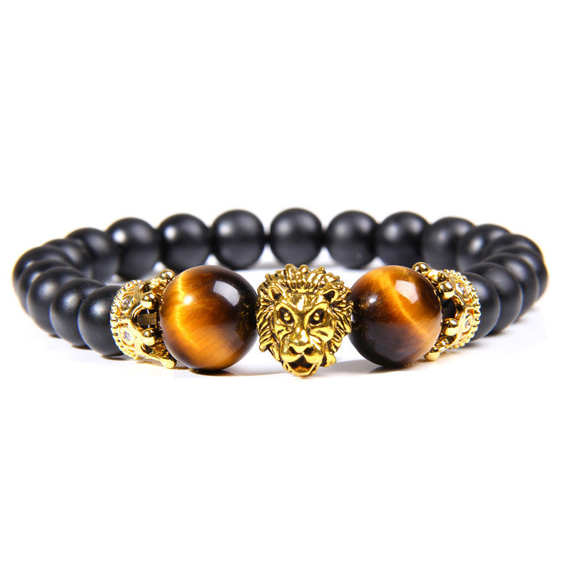 To My Son Lion Head Bracelet