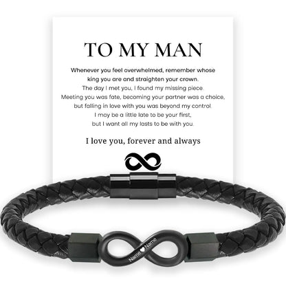 To My Man Infinity Love Bracelet