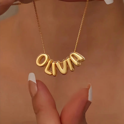 To My Wife - Bubble Name Necklace