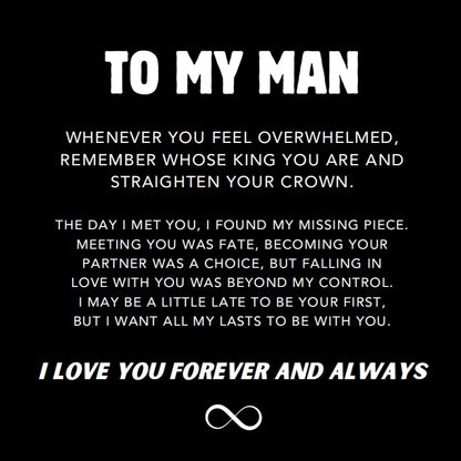To My Man Infinity Love Bracelet
