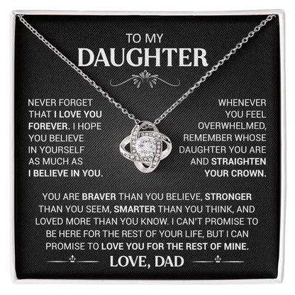 To My Daughter Necklace - Gift from Dad