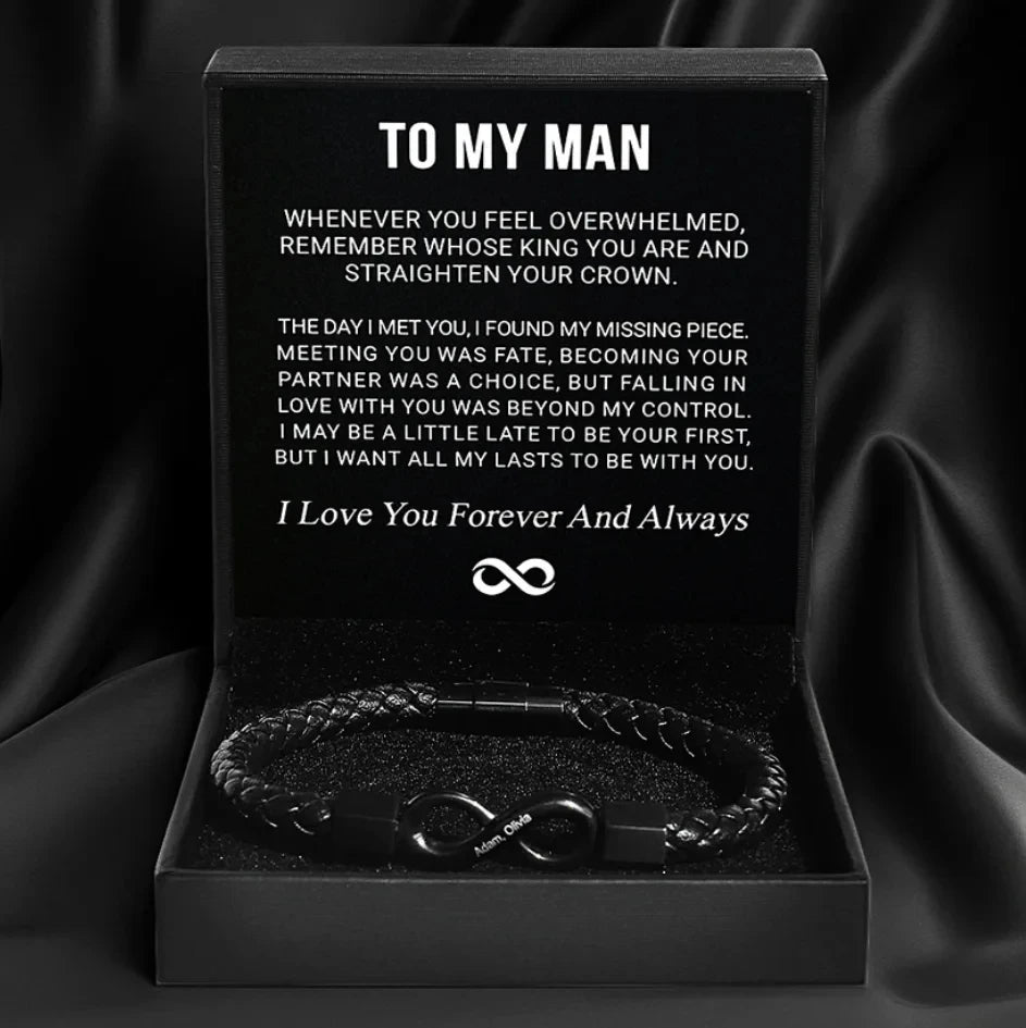 To My Man Infinity Love Bracelet