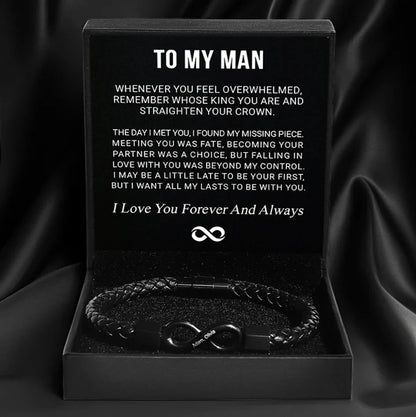 To My Man Infinity Love Bracelet