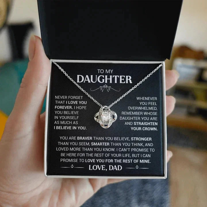 To My Daughter Necklace - Gift from Dad
