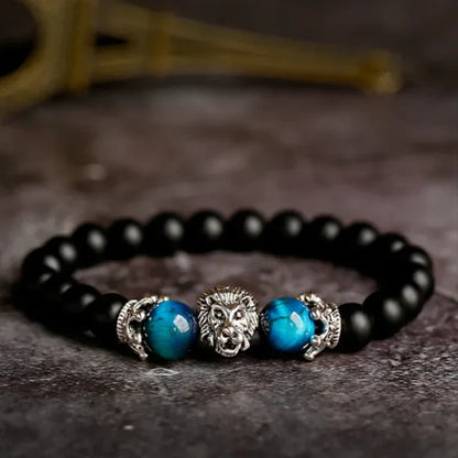 To My Son Lion Head Bracelet