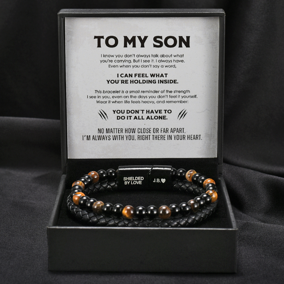To My Son - Tiger Eye Protection Bracelet