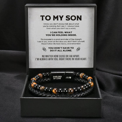 To My Son - Tiger Eye Protection Bracelet