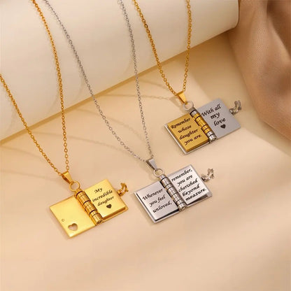My incredible Daughter Book Necklace