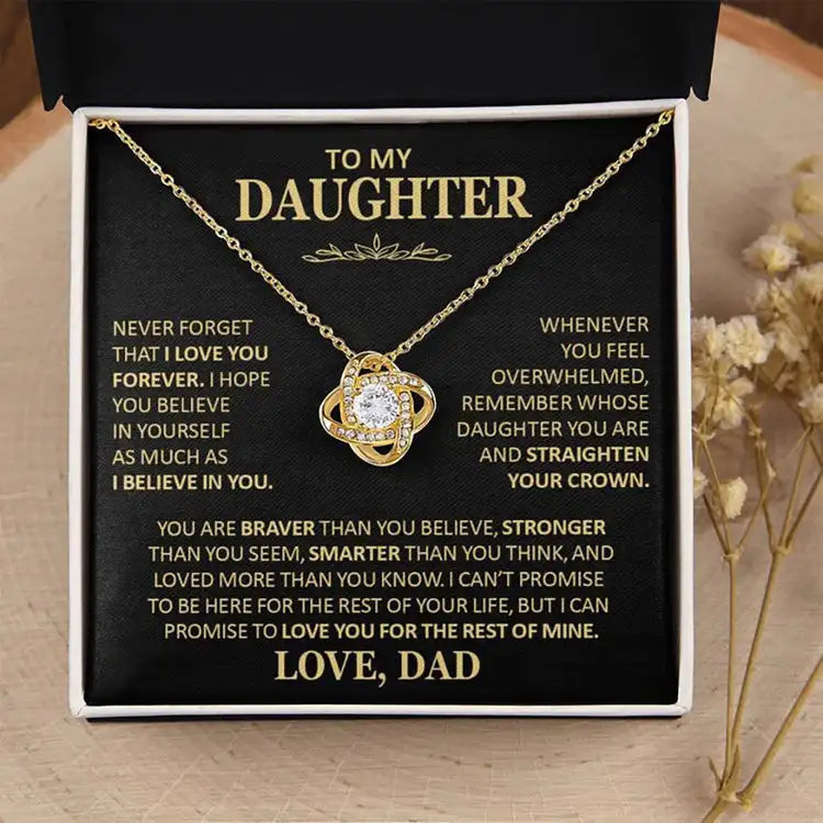 To My Daughter Necklace - Gift from Dad