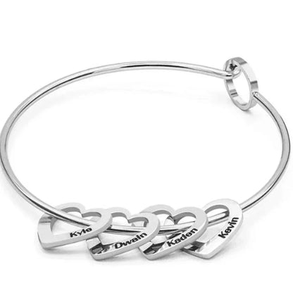To My Wife - Heart Of Our Family Bracelet