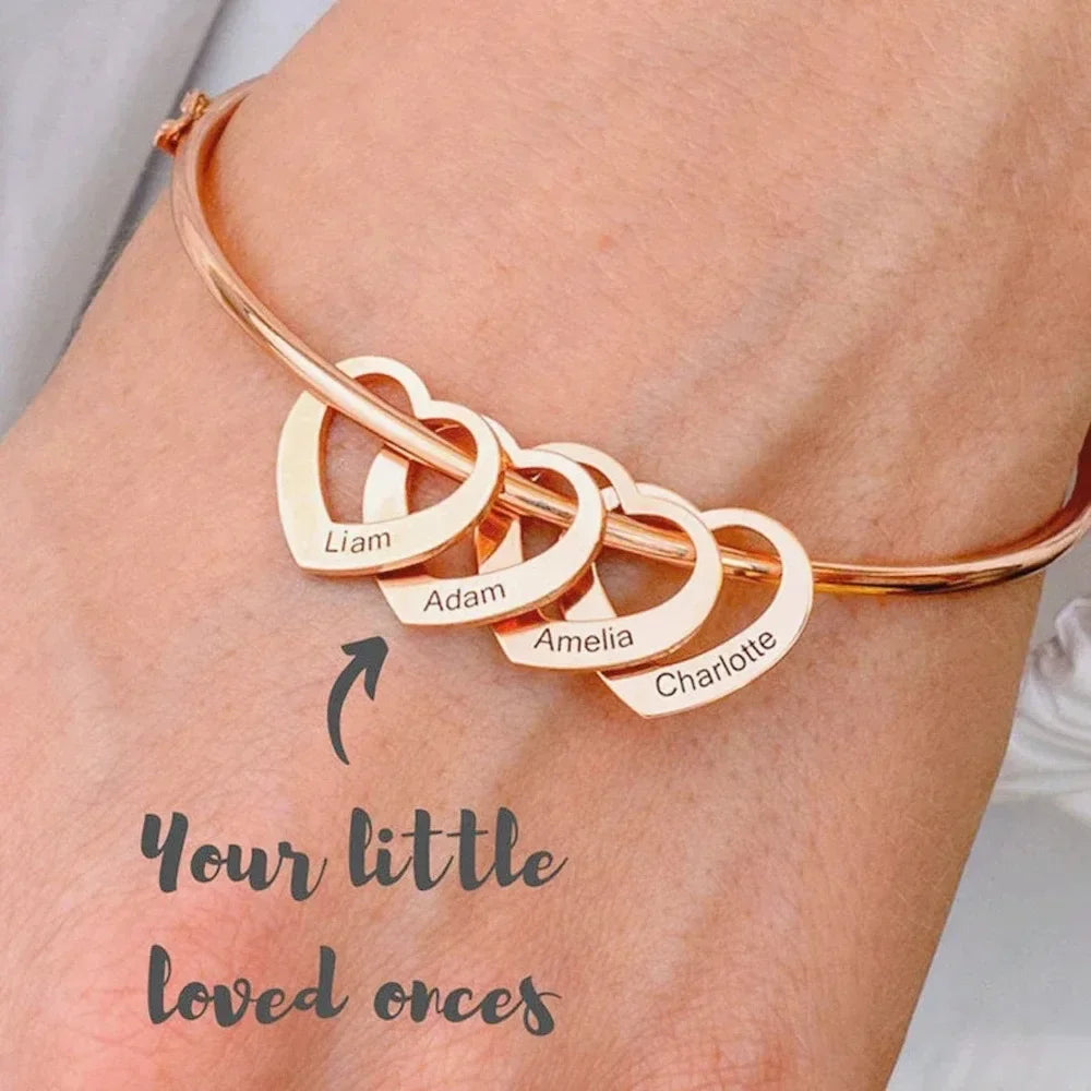 To My Wife - Heart Of Our Family Bracelet