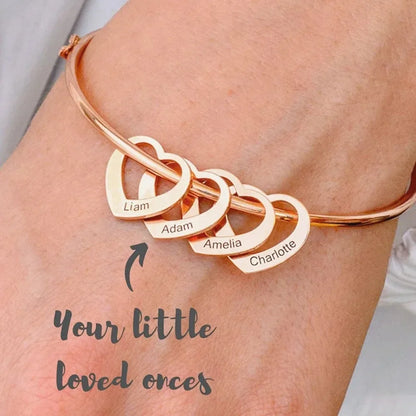 To My Wife - Heart Of Our Family Bracelet