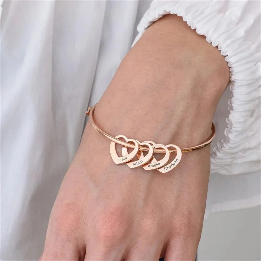 To My Wife - Heart Of Our Family Bracelet