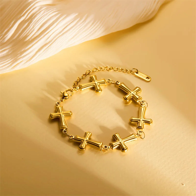 To My Daughter Cross Bracelet - Gift from Dad