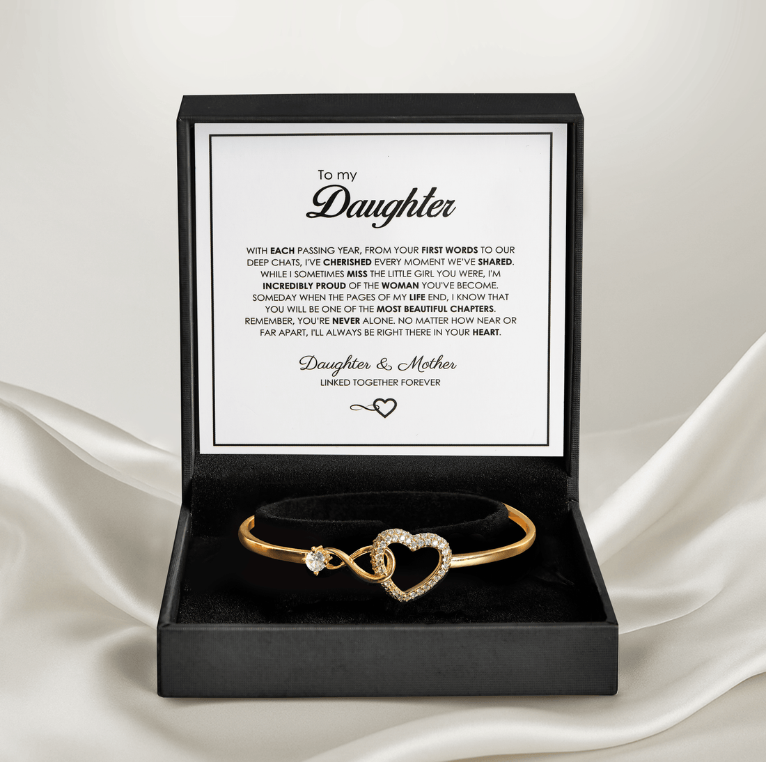 To My Daughter - Forever Connected Bracelet