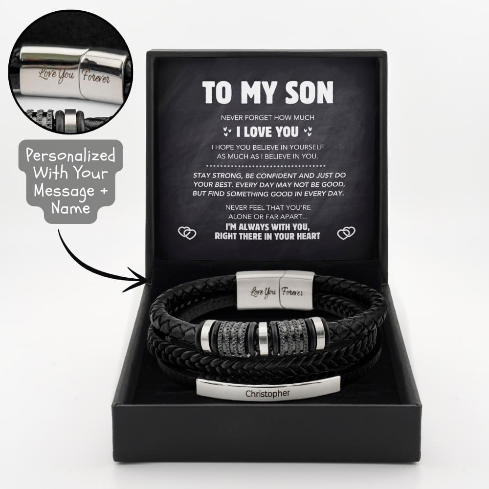 To My Son - Forever Connected Bracelet