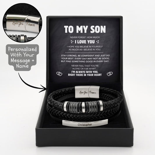 To My Son - Forever Connected Bracelet