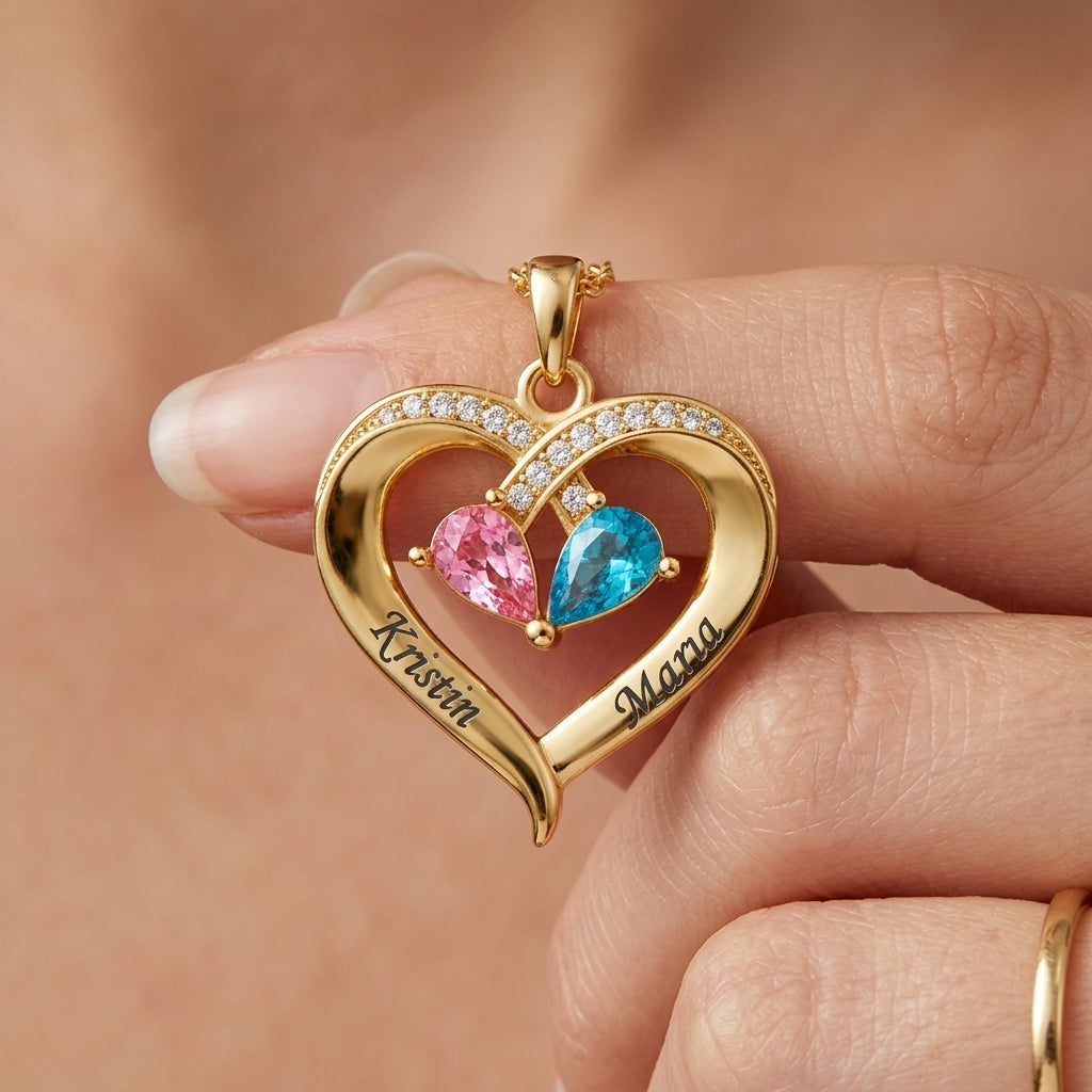 To My Wife - Birthstone Necklace