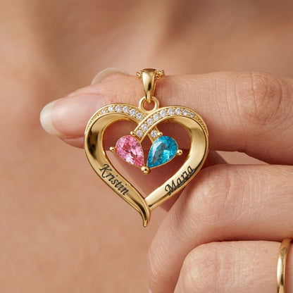 To My Wife - Birthstone Necklace