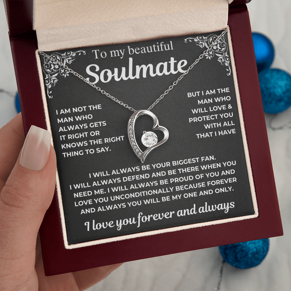 To My Soulmate - Your Biggest Fan - Gift Necklace