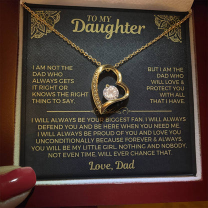 To My Daughter Necklace - Gift from Dad