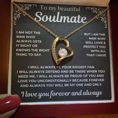 To My Soulmate - Your Biggest Fan - Gift Necklace