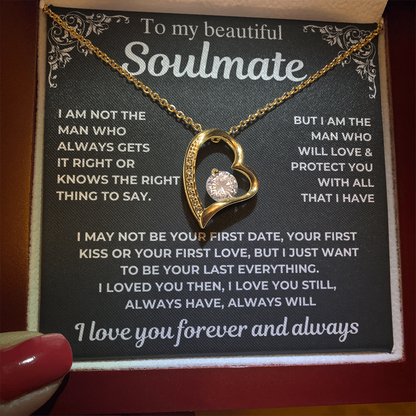 To My Soulmate - Love You Forever Necklace
